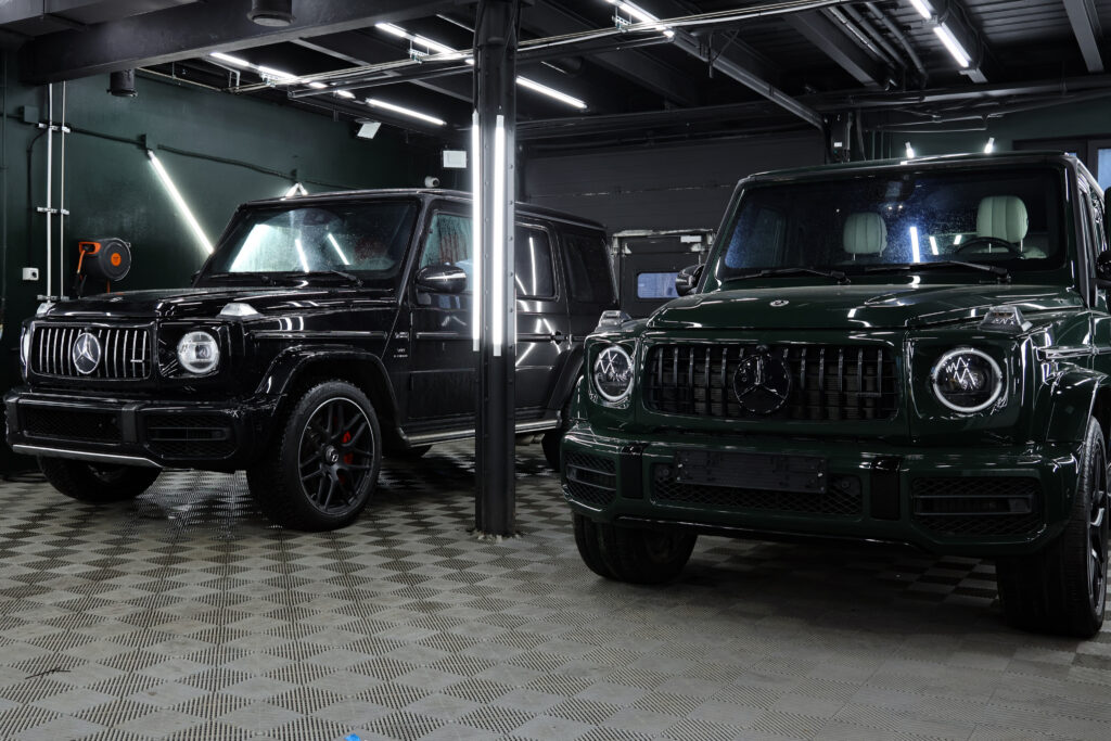 Автомобиль в студии Saint Performance в Санкт-Петербурге